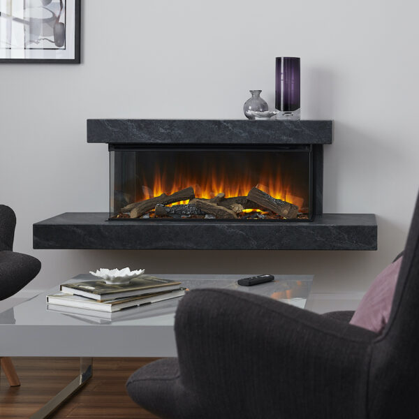 British Fires Brockenhurst Suite Grey Signature Logs